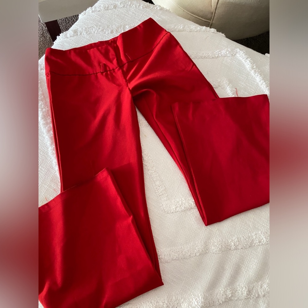 Y2K VINTAGE AHOY SAILOR RED BELL BOTTOM PANTS MEDIUM